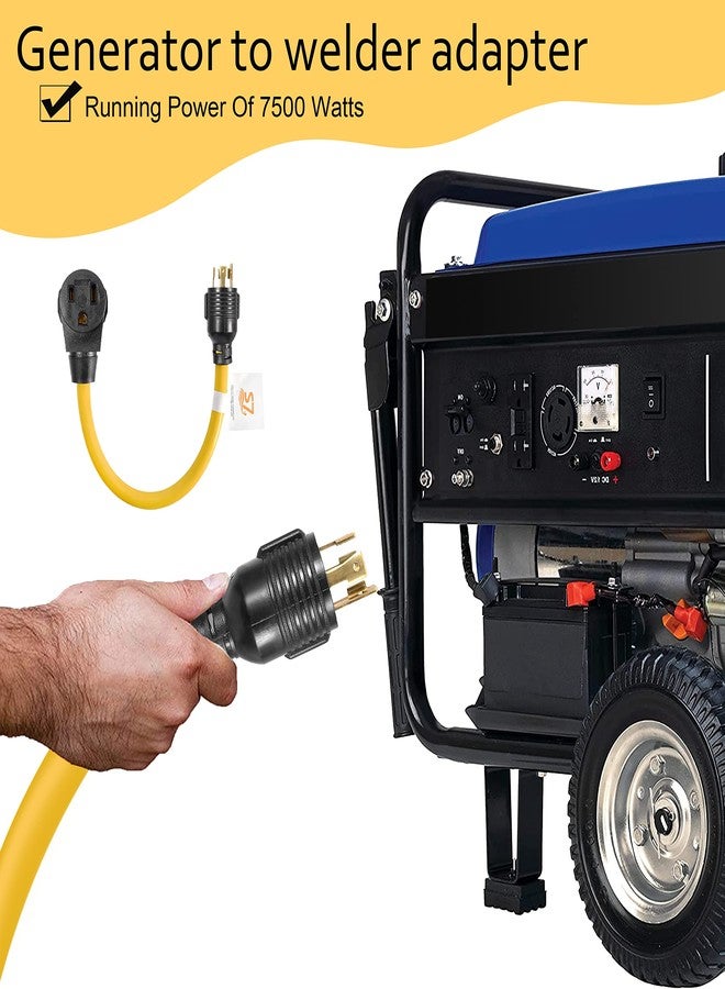 S7 Nema L14-30P to 6-50R Generator Power Cord Welder Adapter, 3 Wire, 125/250V, 10AWG, 20" Long - Image 3