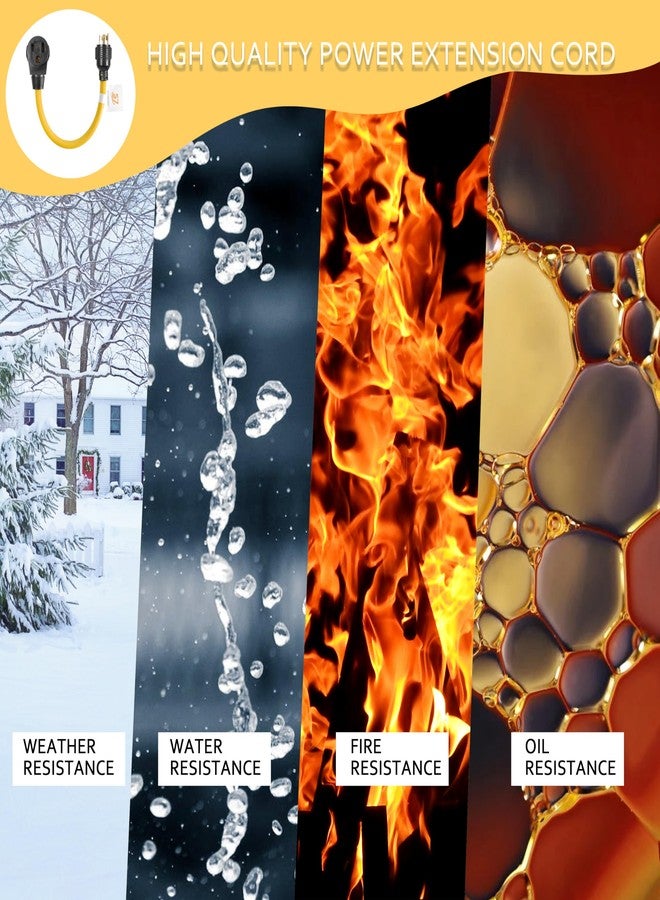 S7 Nema L14-30P to 6-50R Generator Power Cord Welder Adapter, 3 Wire, 125/250V, 10AWG, 20" Long - Image 4