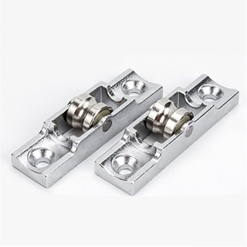 Flat Wheel Zinc Alloy U Type Ball Bearing Roller 4pcs For Sliding Doors And Windows - Image 4