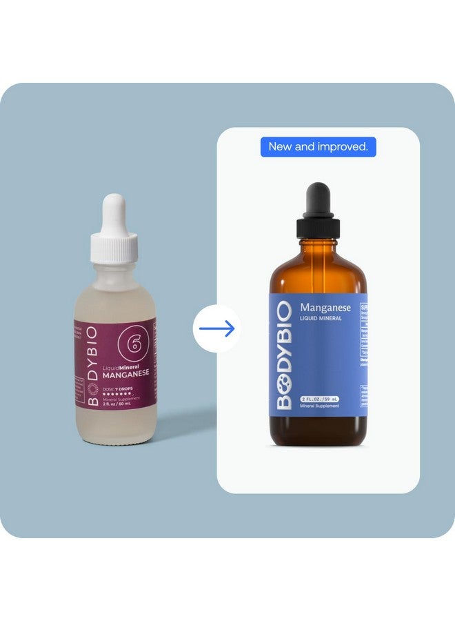 BodyBio - Liquid Manganese for Bone Health, Connective Tissue & Metabolism Support - High Absorption, Pure, Concentrated Manganese Supplement - 2oz - Image 5