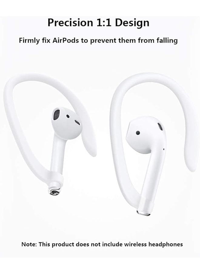 erorex - 2+2 Upgraded Magnetic Anti Lost Straps For Airpods 3Rd 2Nd Generation Pro 1 2 Pcs With Soft Ear Hooks 2 Pcs Neck Rope Cord & Ear Hooks Not Original Black + White - Image 1