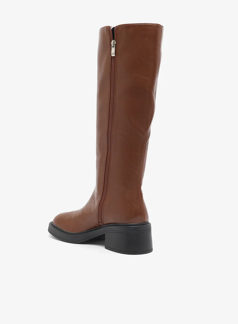 ريد جزمات كاجوال بطول الركبة