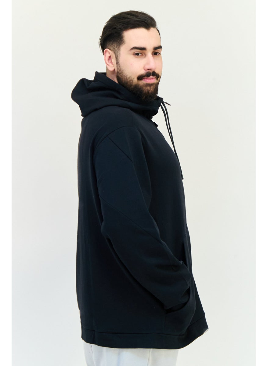 Reebok Men Sportwear Fit Long Sleeves Outdoor Hoodie, Black  - Image 2
