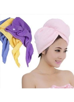 Cookety Cookety Microfiber Magic Quick Dry Bath Hair Towel Drying Turban Wrap Cap Spa Bathing Hat Pack of 1  - Image 5