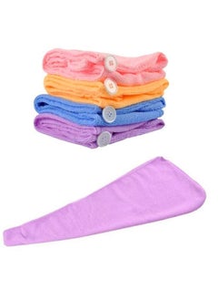 Cookety Cookety Microfiber Magic Quick Dry Bath Hair Towel Drying Turban Wrap Cap Spa Bathing Hat Pack of 1  - Image 2
