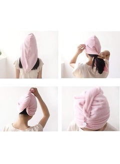 Cookety Cookety Microfiber Magic Quick Dry Bath Hair Towel Drying Turban Wrap Cap Spa Bathing Hat Pack of 1  - Image 4