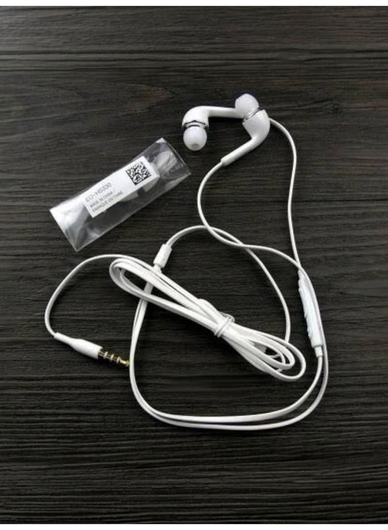 J5 Wired Earphones with Microphone and 3.5mm Jack - White - Image 2
