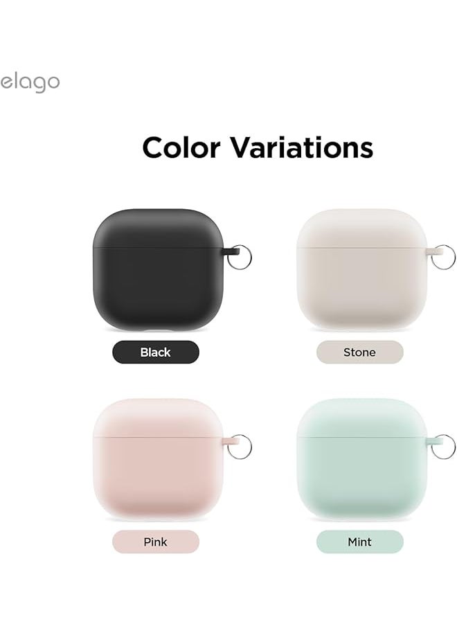 Elago - Liquid Hybrid Hang Compatible With Airpods 4 Case Cover 2024 With Carabiner Pink - Image 1