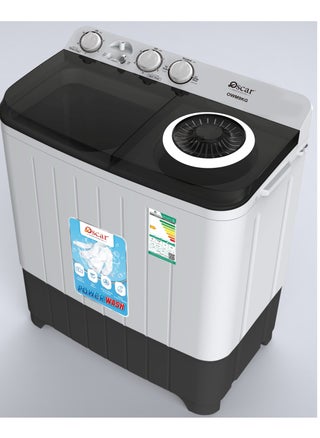 OSCAR 9kg Twin tub portable Washing Machine, Powerful Pulsator, Energy Efficient, 9kg Capacity Laundry Washer and 5.5Kg Spinner Combo with Timer Knobs, Built-in Drain Pump, Compact Washer for Home Dorm Apartment (Black+White) - pzsku/Z9D45DEA90E591CF43E7AZ/45/_/1736503774/c9c781e0-a264-4199-81b6-d2dbfac821a8