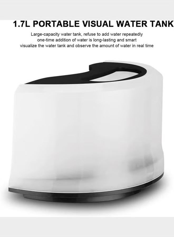 1800W Professional Standing Garment Steamer - Vertical Clothes Steamer for Wedding Dresses, Suits & Curtains - Powerful 9 Hole Poly Iron with 1.7L Water Tank  - Image 1