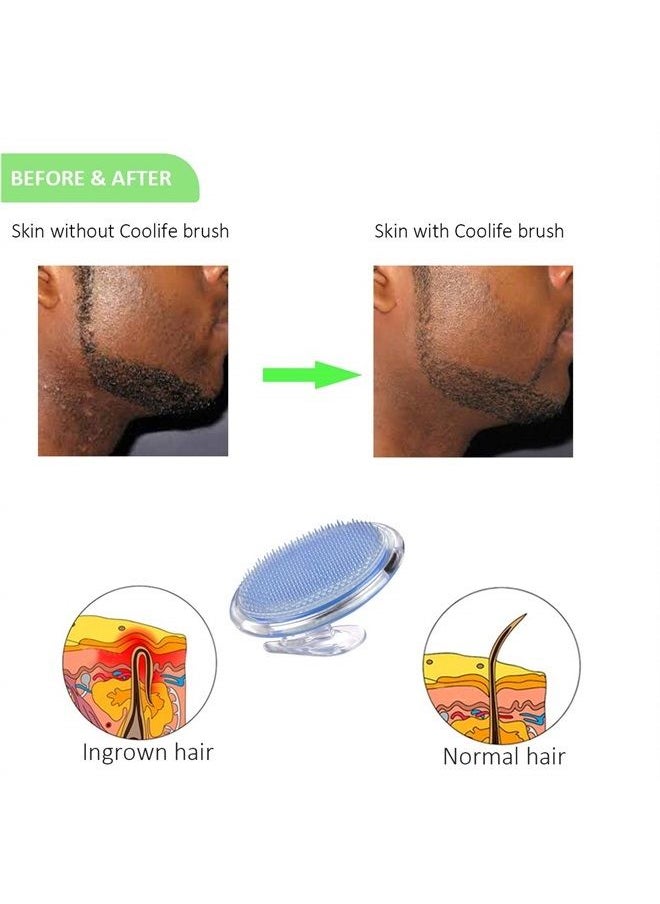 Coolife - Ingrown Hair Remover, Razor Bumps Keratosis Pilaris KP Repair Brush, After Shave or Wax Exfoliator for Face, Bikini, Legs, Arms - Fascia, Cellulite Blast Massager Tool for Men and Women - Image 1