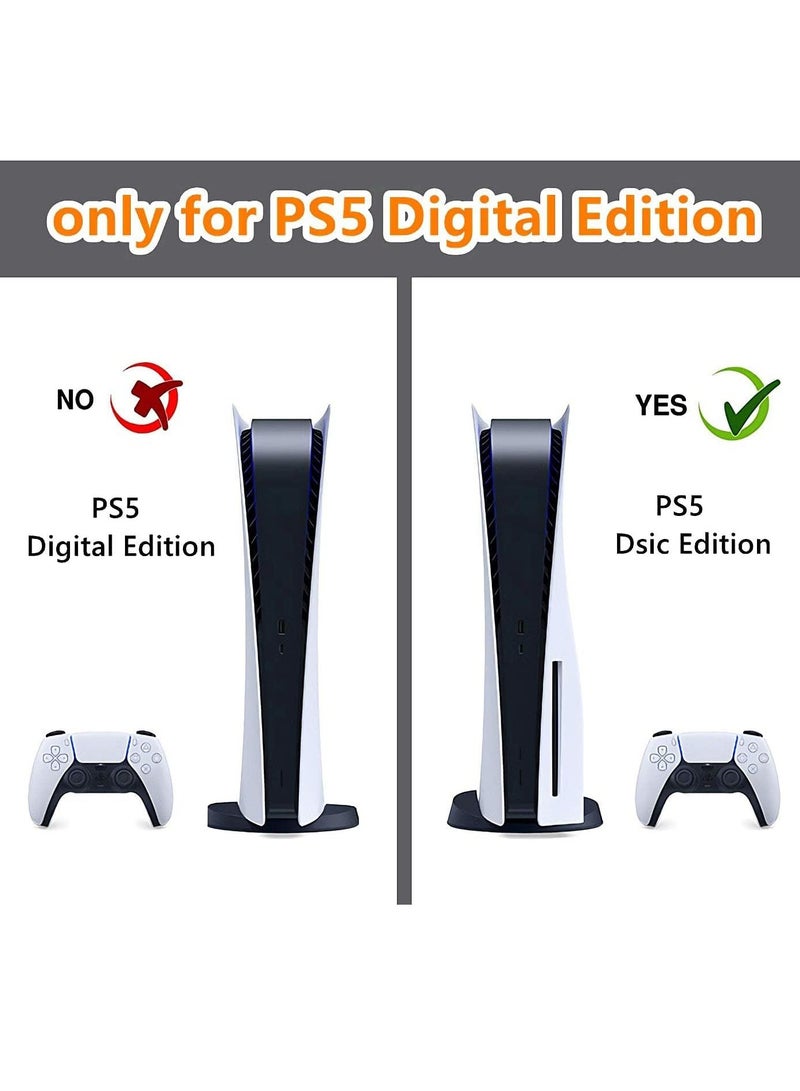 Excefore غلاف لإصدار قرص PlayStation 5، ملصق لجهاز PS5 غطاء من الفينيل لوحدة تحكم PlayStation 5 - Image 4