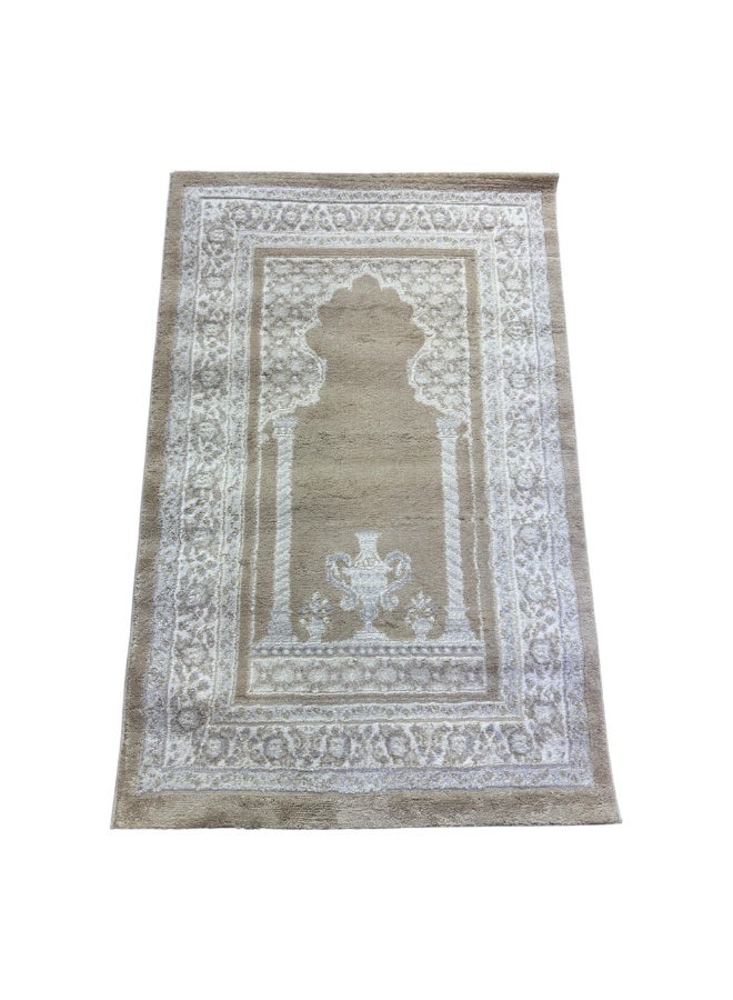 سجادة صلاة تركية ناعمة ومريحة بتصميم إسلامي، 80 × 120 سم - Image 1