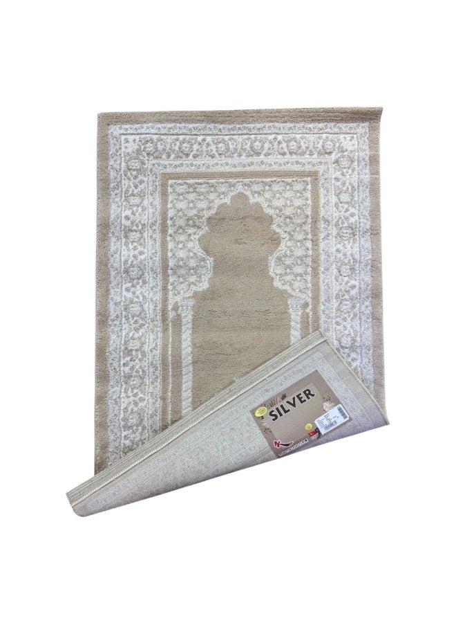 سجادة صلاة تركية ناعمة ومريحة بتصميم إسلامي، 80 × 120 سم - Image 4