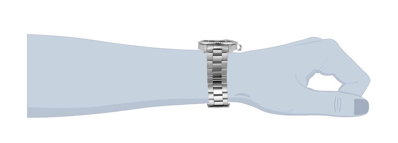 Invicta ساعة كواتز للرجال من إنفيكتا برو دايفر 43 مم من الفولاذ المقاوم للصدأ، فضي (الموديل: 30806) - Image 4