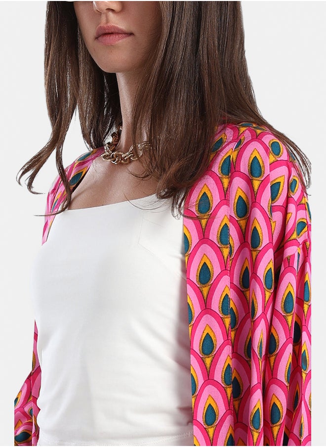 Peacock Pattern Kimono