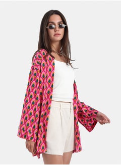 Carina Peacock Pattern Kimono  - Image 1