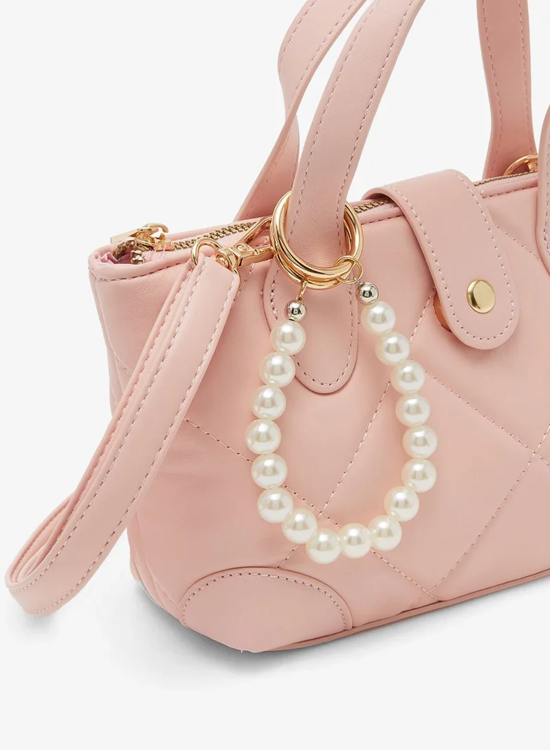 Redtag Girls Pink Embellished Bag
