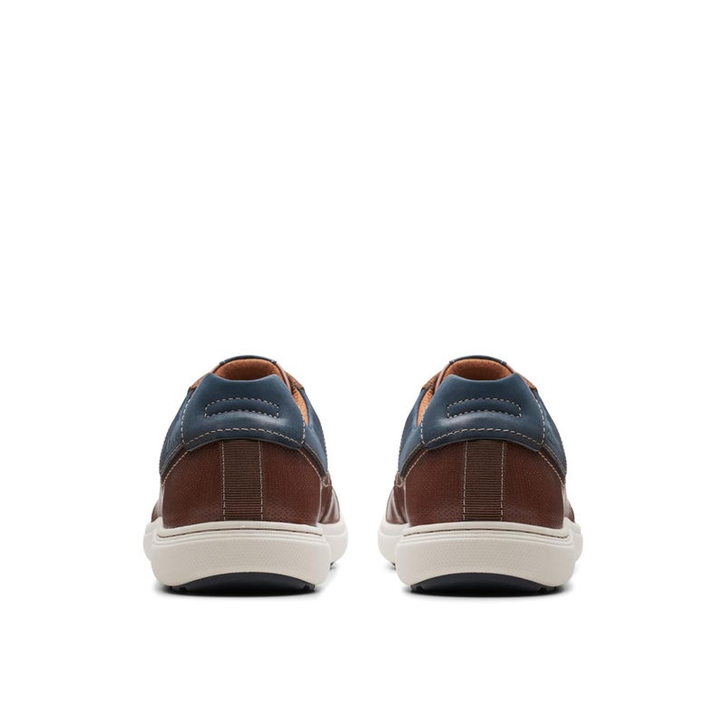 Clarks Men's Mapstone Lace Sneaker Mahogany Leather 9.5 Medium - Image 5