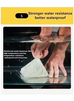RAQTA Super Waterproof Tape – Outdoor Leak Repair Aluminum Butyl Tape, Permanent Leak-Proof All-Weather Patch  - Image 5