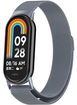 ZORE Xiaomi Smart Band 8 Krd-01 Metal Band-Grey  - Image 1