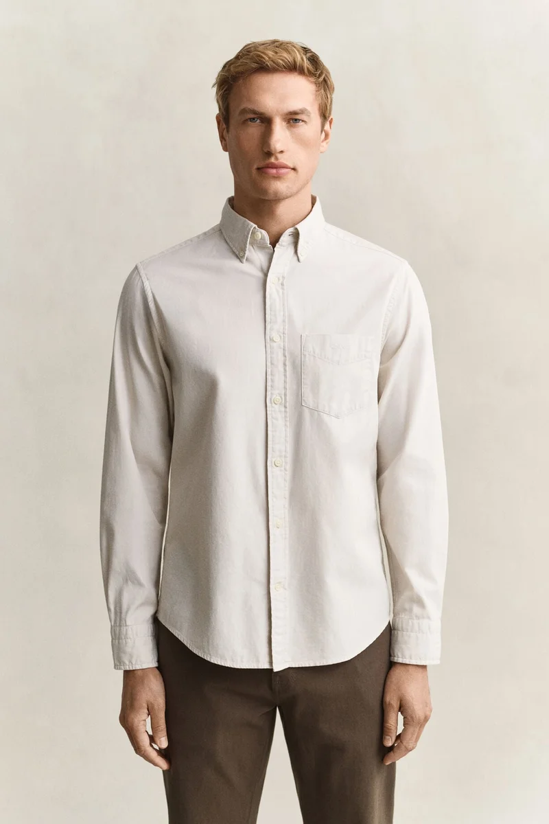 Gant  Regular Garment Dyed Twill Shirt for Men | Best Price UAE