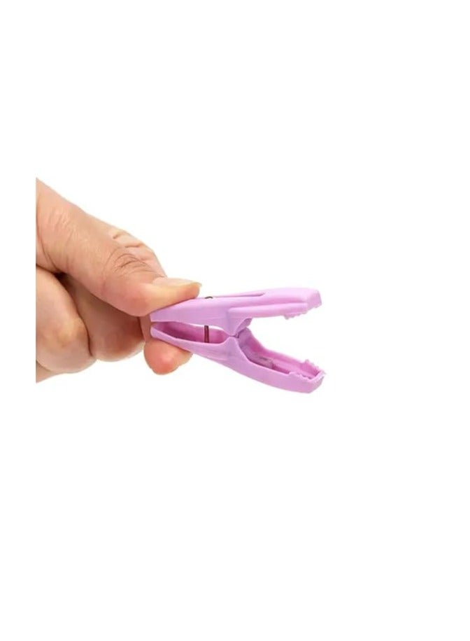 Plastic Clothes Pins Laundry Clips | 40 Pcs Colorful Clothespins with Storage Bag | 2-Inch Small Clips for Hanging Clothes – 4 Bright Colors  - Image 3