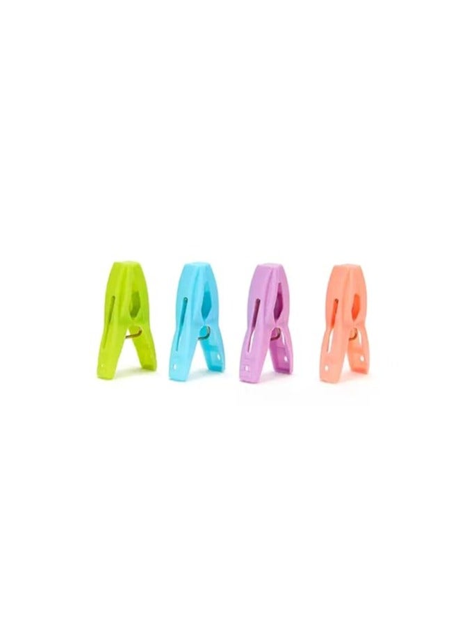 Plastic Clothes Pins Laundry Clips | 40 Pcs Colorful Clothespins with Storage Bag | 2-Inch Small Clips for Hanging Clothes – 4 Bright Colors  - Image 5