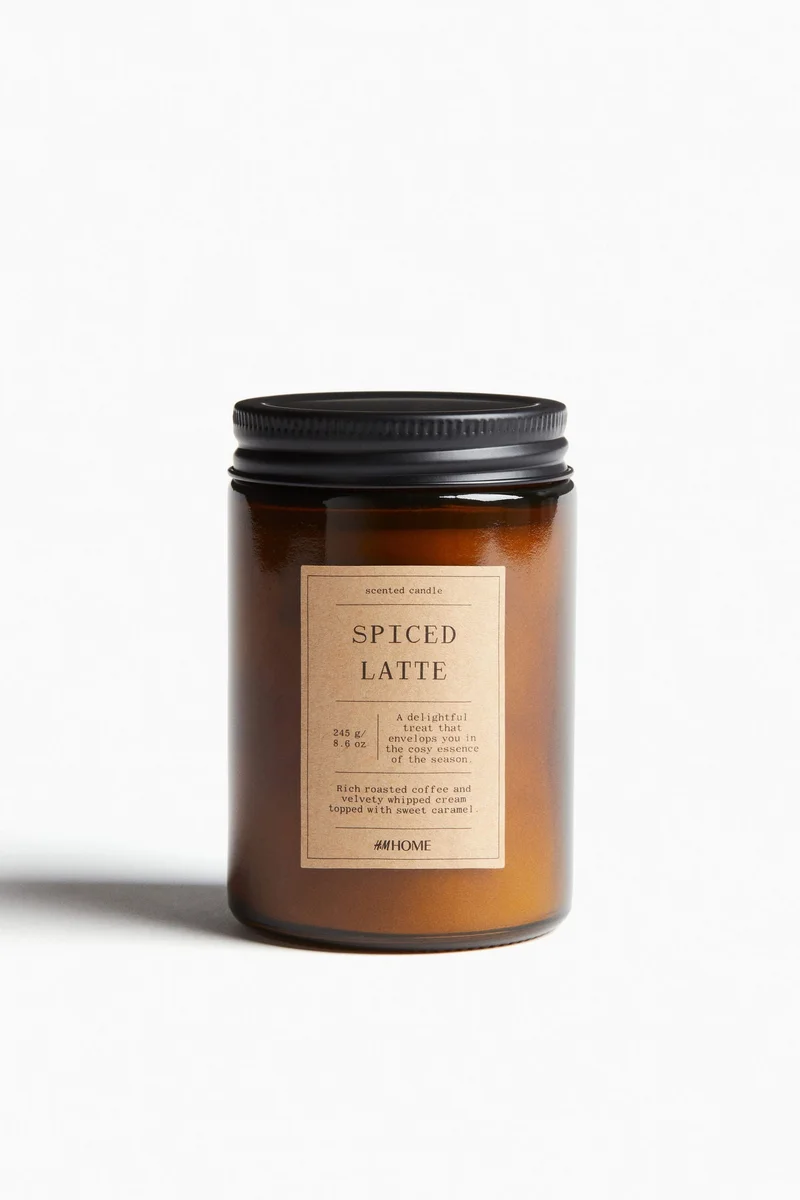 H&M Small scented candle in glass holder