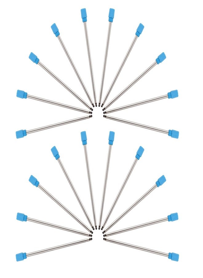 YOUMI Refill 2.75" (20pcs) Replaceable Ballpoint Pen Refill, Blue Ink 1mm midpoint Metal Refill (Blue Refill) - Image 4