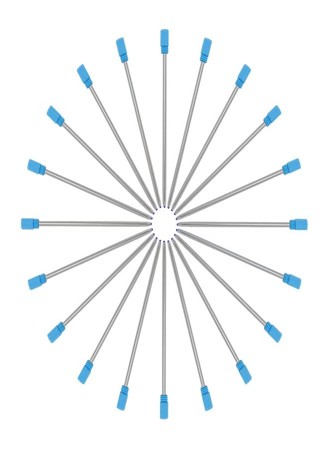 YOUMI Refill 2.75" (20pcs) Replaceable Ballpoint Pen Refill, Blue Ink 1mm midpoint Metal Refill (Blue Refill) - Image 1