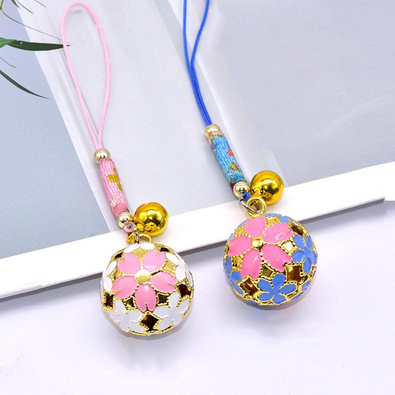 6 pcs Small Bell Pendants Phone Decorations Wrist Ropes Birthday Pendant - Image 4