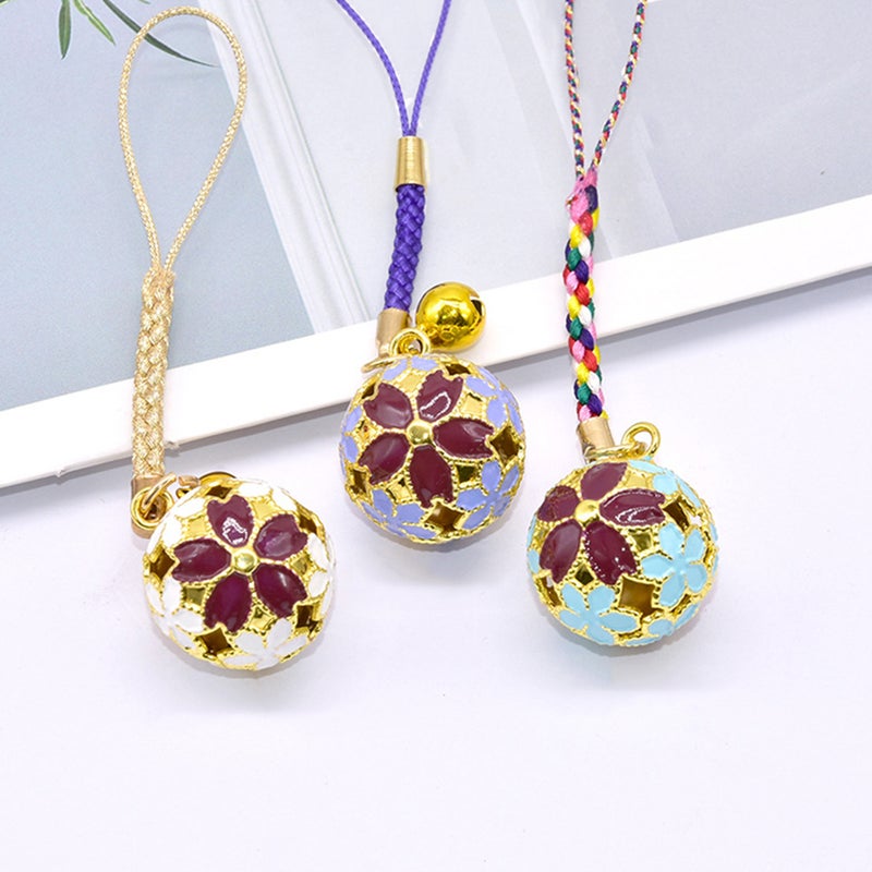 6 pcs Small Bell Pendants Phone Decorations Wrist Ropes Birthday Pendant - Image 5