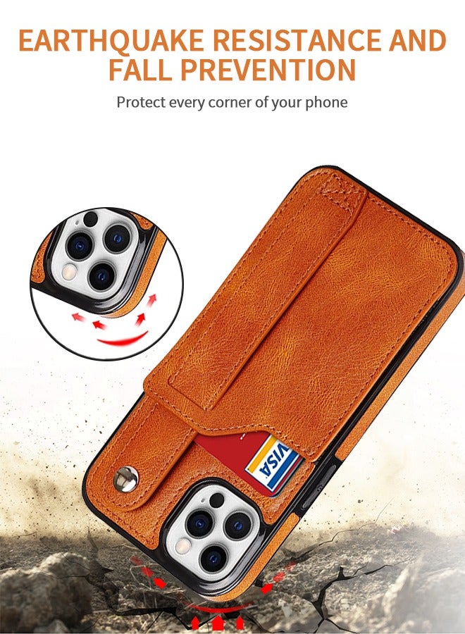 GROIC Iphone 14 Pro Case 6.1 Inch, Luxury Leather Wallet Style Business Case, Scratch Resistant, Shock Resistant Strap Wrist Strap Card Slot Ipone 14 Pro Phone Leather Case - Image 5