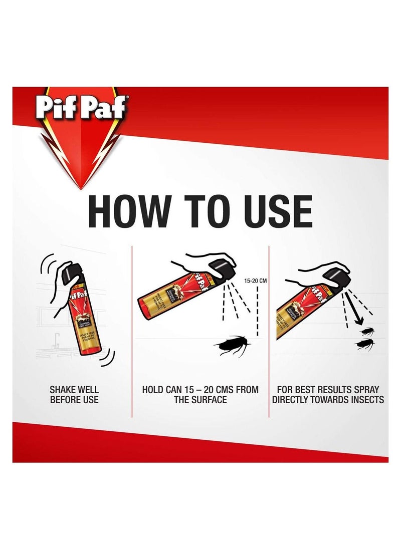 Pif Paf - Cockroach And Ant Killer, Crawling Insect Killer Spray, 400ml, Pack of 2 - Image 1