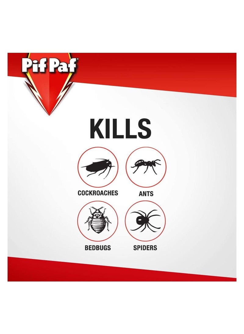 Pif Paf - Cockroach And Ant Killer, Crawling Insect Killer Spray, 400ml, Pack of 2 - Image 1