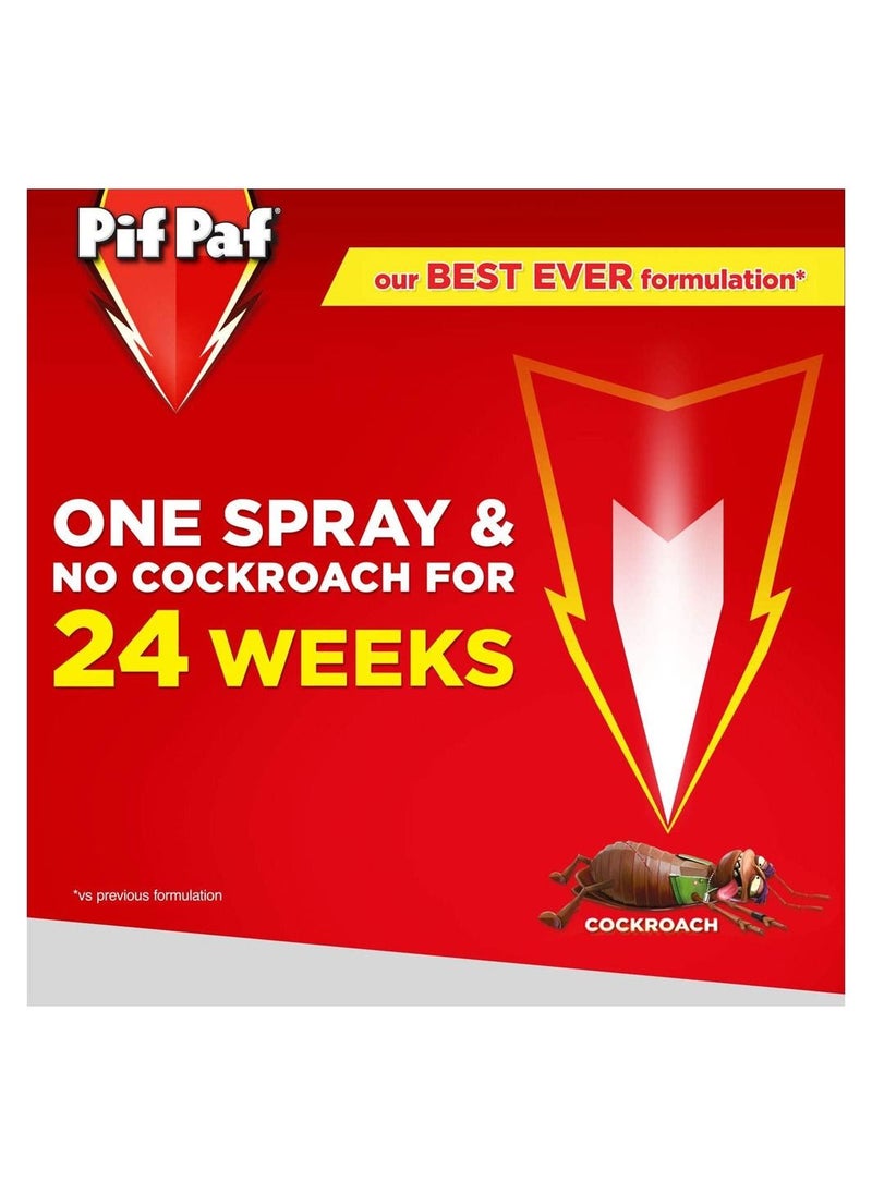 Pif Paf - Cockroach And Ant Killer, Crawling Insect Killer Spray, 400ml, Pack of 2 - Image 1