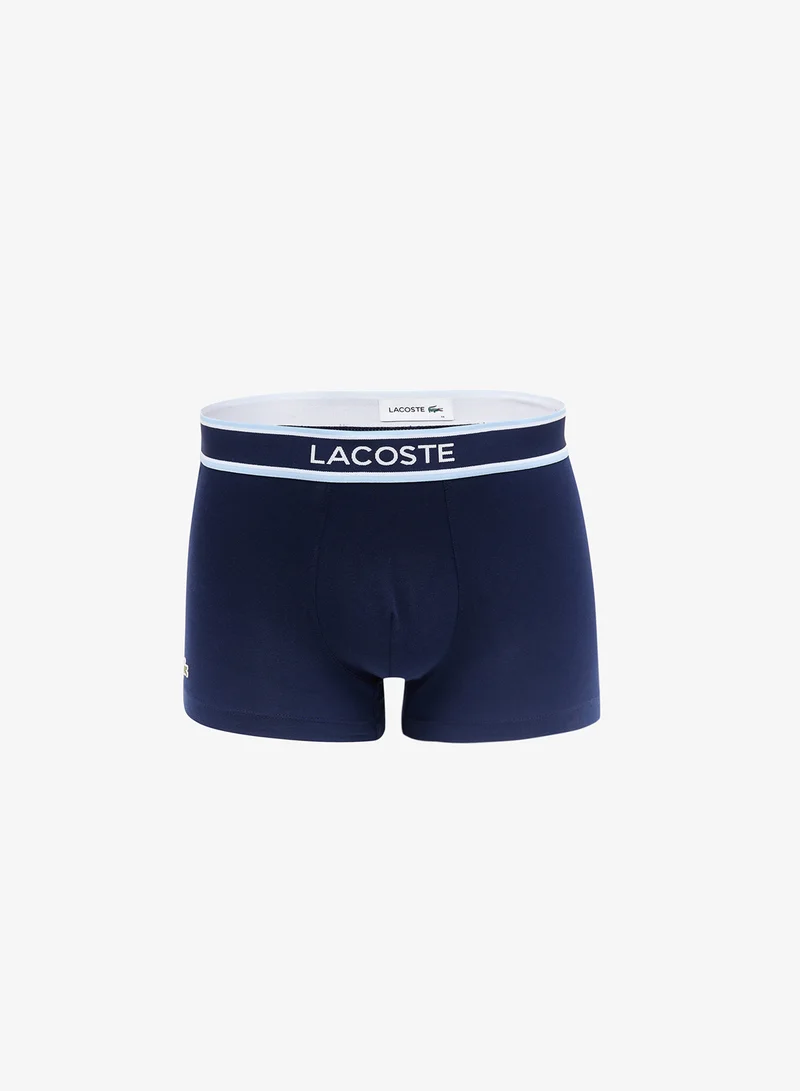 LACOSTE 3 Pack Print Stretch Trunks