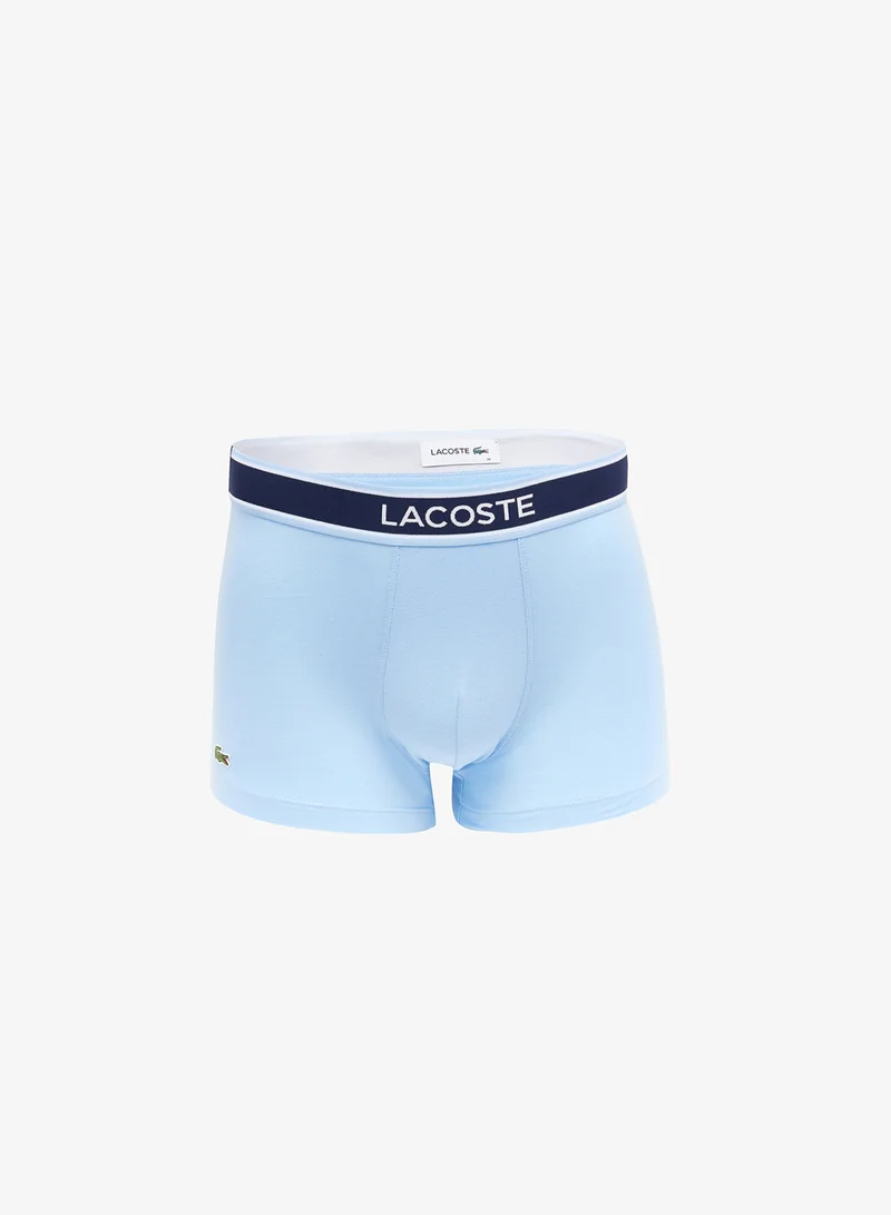 LACOSTE 3 Pack Print Stretch Trunks