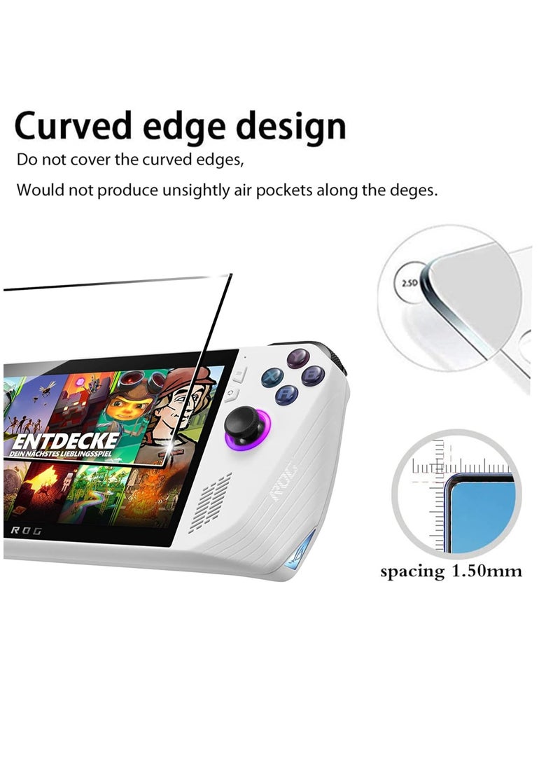 General Screen Protectors for ROG Ally (2023) RC71L, 9H Hardness, Crystal Clear Screen Protector, Anti-Fingerprint, Anti-Glare, Scratch-Resistant, Pack of 2  - Image 3