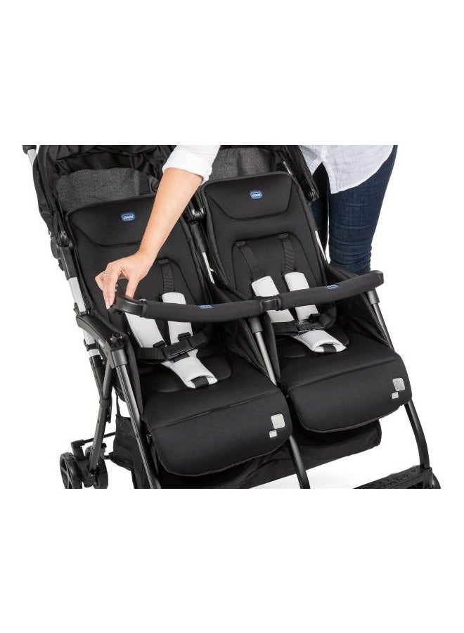 Chicco Ohlala Twin Black Stroller - Image 2