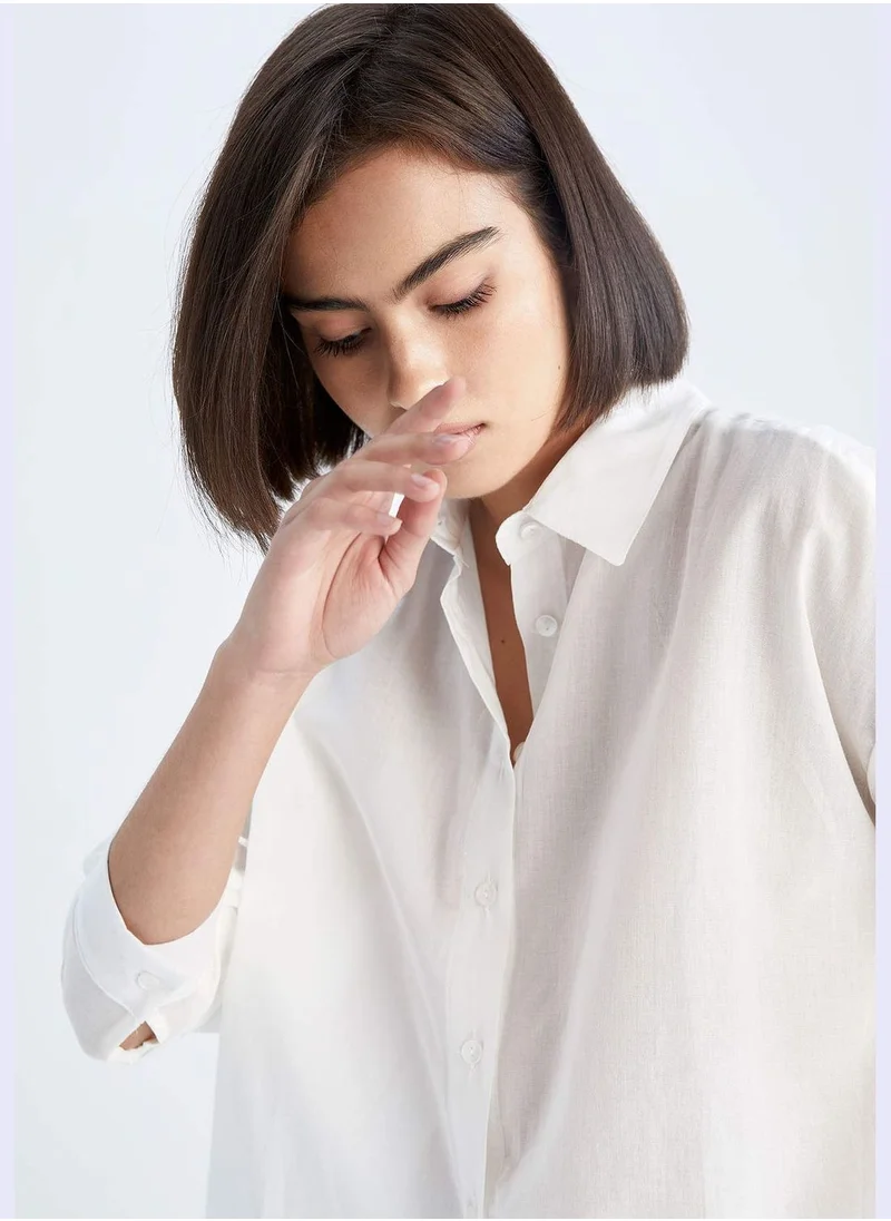 DeFacto Woman Oversize Fit Long Sleeve Shirt