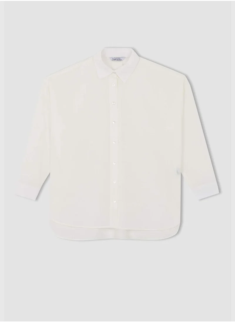 DeFacto Woman Oversize Fit Long Sleeve Shirt