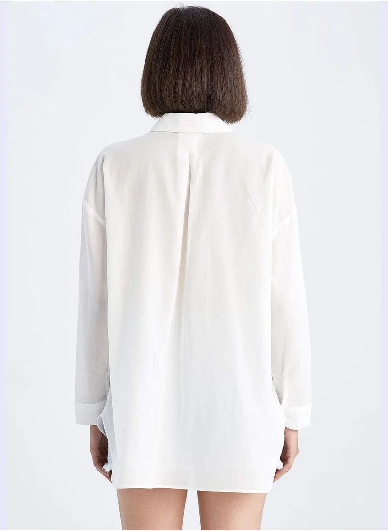 DeFacto Woman Oversize Fit Long Sleeve Shirt