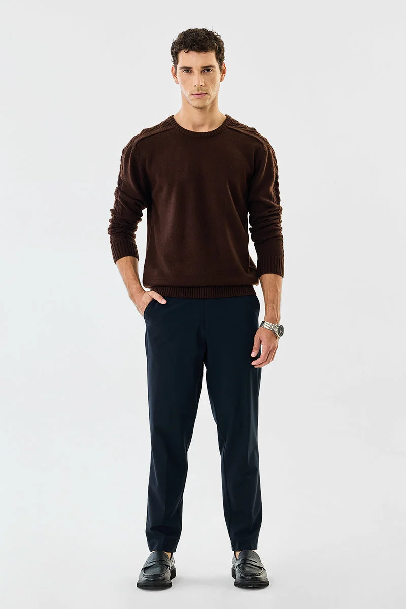 SNITCH Cable Knit Regular Fit Sweater