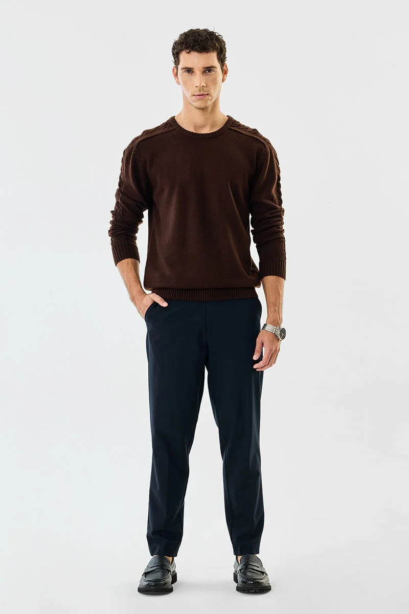 SNITCH Cable Knit Regular Fit Sweater