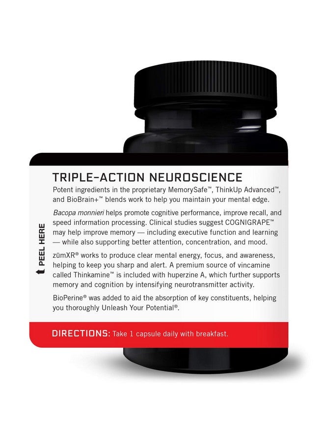 Force Factor Forebrain Nootropic Brain Supplement To Improve Memory Boost Focus Increase Mental Energy And Support Brain Health With Caffeine Bacopa And Huperzine A Force Factor 30 Capsules - Image 3