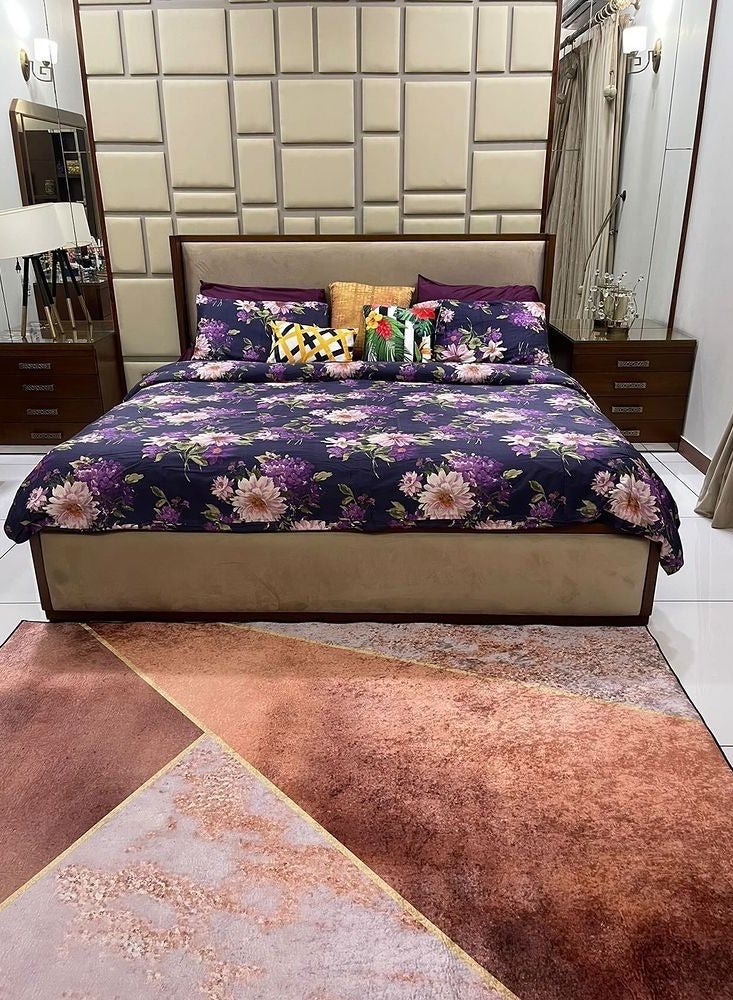 RIZARIES Copper Luxe Centerpiece Rug, Fabric, Rectangle - Image 5