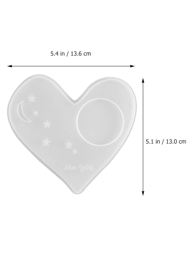 Snoogg Snoogg Pack of 1 Heart Light Candles 5 Inch for Cup Holder Bottle Holder Perfect for DIY and Home Decor Office Desk Tea Holder DIY and More  - Image 2