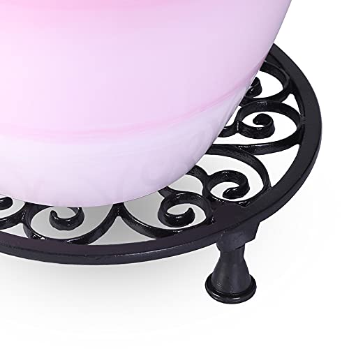 Sharpex Metal Pot Stand Indoor/Outdoor, Rustproof Sturdy Potted Plant Stand Ideal for Home Garden Balcony Living Room Decor (Black-Set of 4) - Image 5